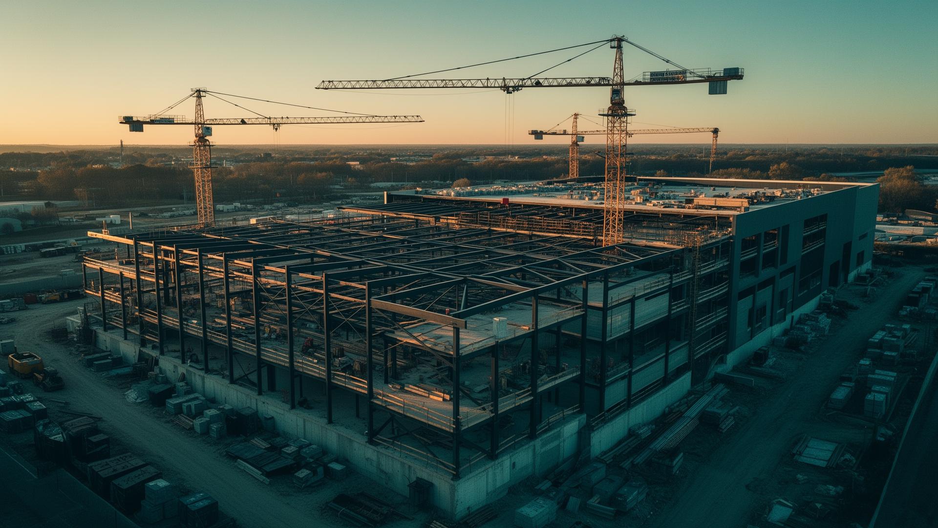 Commercial construction site